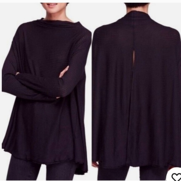 🧭We The Free/Free People Black Keyhole In Back Top - Picture 6 of 14